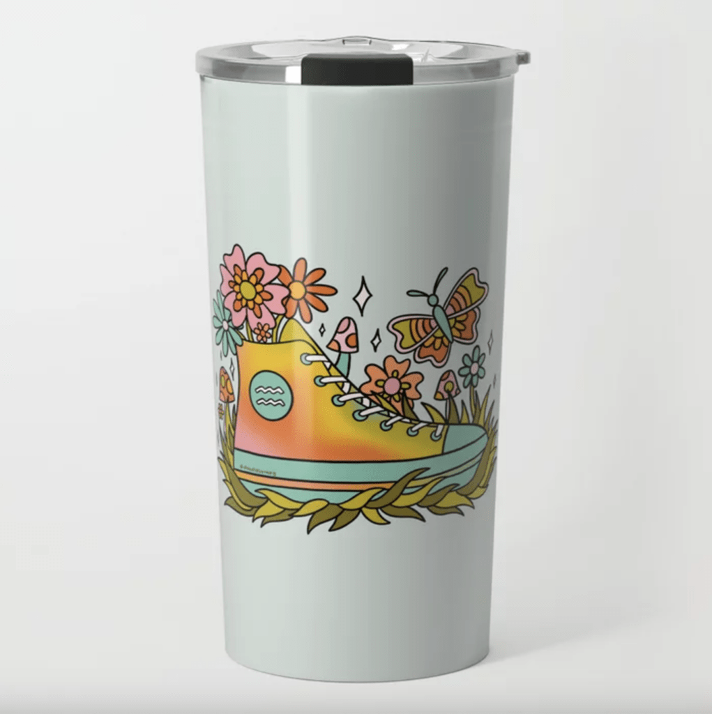 Aquarius Sneakers Travel Mug